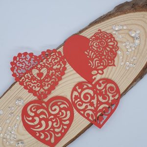 "Decorative Hearts" multipack Die Cut x 12