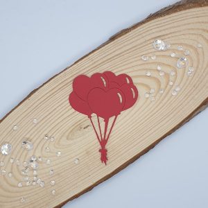 "Heart Balloons" Die Cut x 10