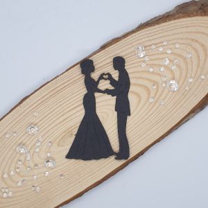 "Bride & Groom" Die Cut x 10