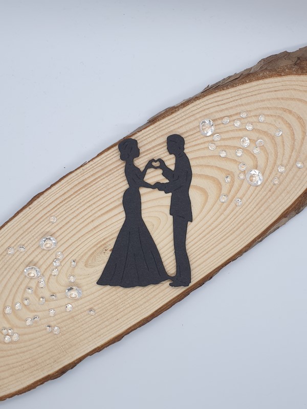"Bride & Groom" Die Cut x 10