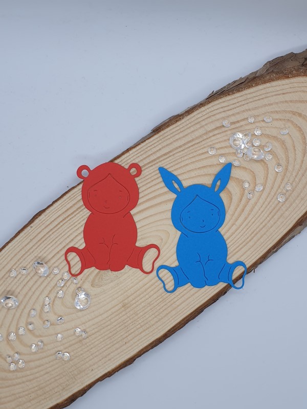 "Easter Bunnies" Die Cut x 10