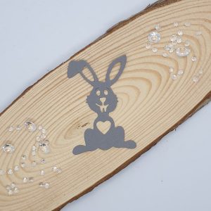 "Easter Heart Bunny" Die Cut x 10