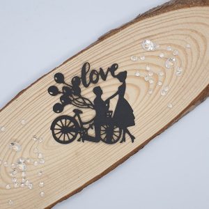 "Love Bicycle" Die Cut x 10