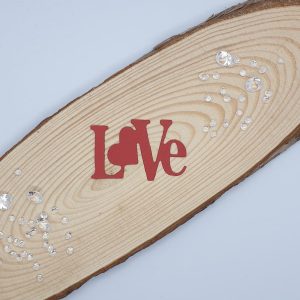 "Love" Die Cut x 10