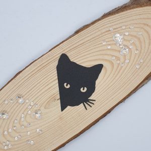 "Peeping Cat" Die Cut x 10