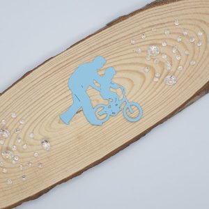 "Bike Ride with Daddy" Die Cut x 10