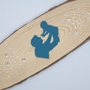 "Father & Child" Die Cut x 10