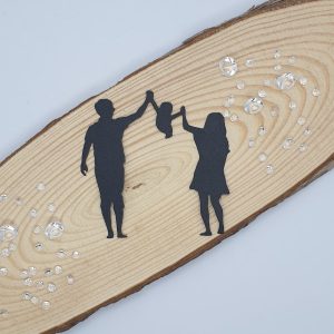 "Mummy, Daddy & Baby" Die Cut x 10
