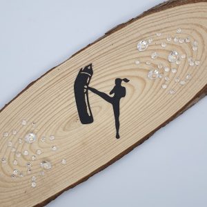 "Kickboxer Female" Die Cut x 10