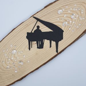 "Piano Player" Die Cut x 10