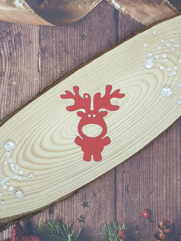 "Cute Reindeer" Christmas Die Cut x 10