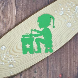 "Elf Car Maker" Christmas Die Cut x 10