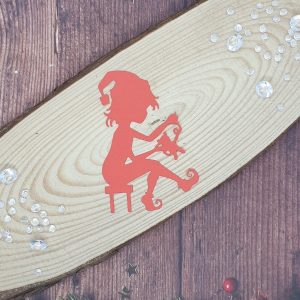 "Elf Teddy Maker" Christmas Die Cut x 10