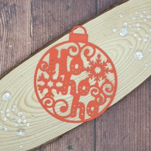"Ho Ho Ho Bauble" Christmas Die Cut x 10