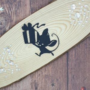 "Mouse Present Dash" Christmas Die Cut x 10