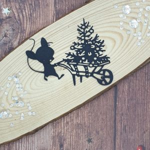 "Mouse Tree Dash" Christmas Die Cut x 10