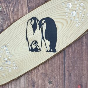 "Penguin Family" Christmas Die Cut x 10