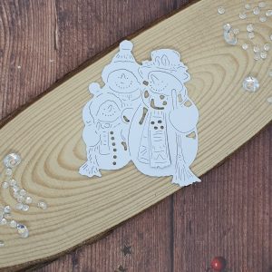 "Snow Family" Christmas Die Cut x 10