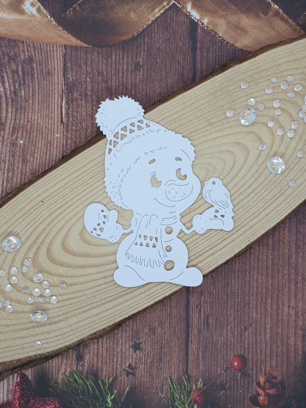 "Snowman" Christmas Die Cut x 10