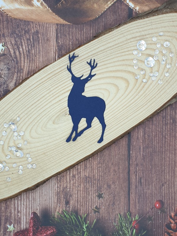 "Standing Stag" Christmas Die Cut x 10