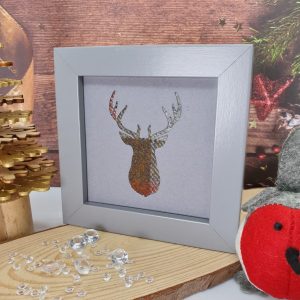 "Tartan Stag" Freestanding Frame