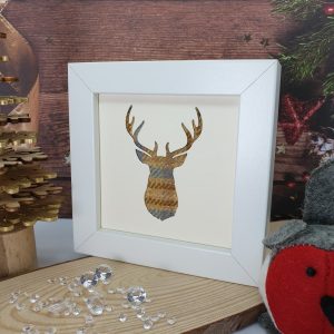 "Tartan Stag" Freestanding Frame