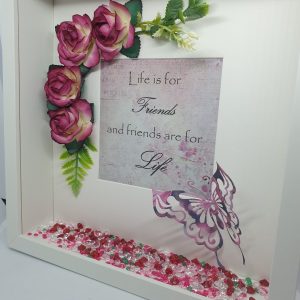 "Life Is For Friends" Freestanding Frame