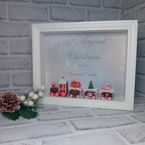 "A Magical Christmas Train" Personalised Freestanding Frame