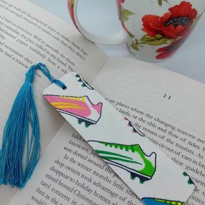 "Football Boots" Wooden Bookmark