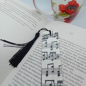 "Music Notes" Wooden Bookmark