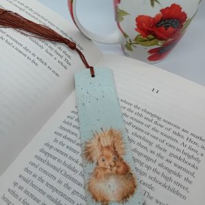 "Squirrel" Wooden Bookmark