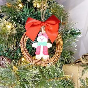 "Gingerbread Man" Wreath Tree Decoration