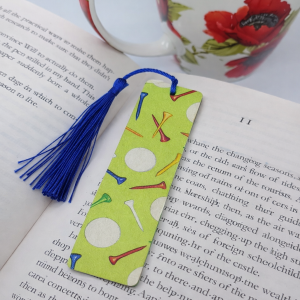 "Golfer's" Wooden Bookmark