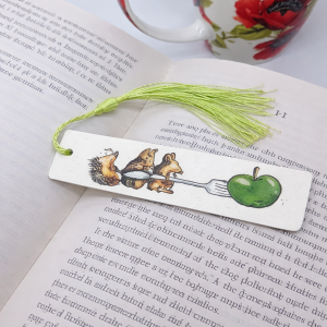 "Hedgehog" Wooden Bookmark