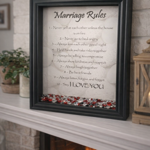 "Marriage Rules"  Freestanding Frame