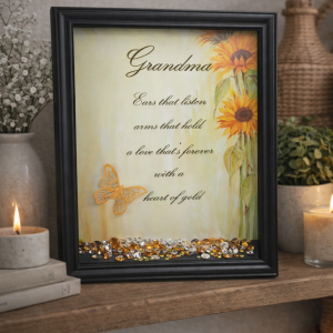 "Grandma Heart Of Gold" Freestanding Frame